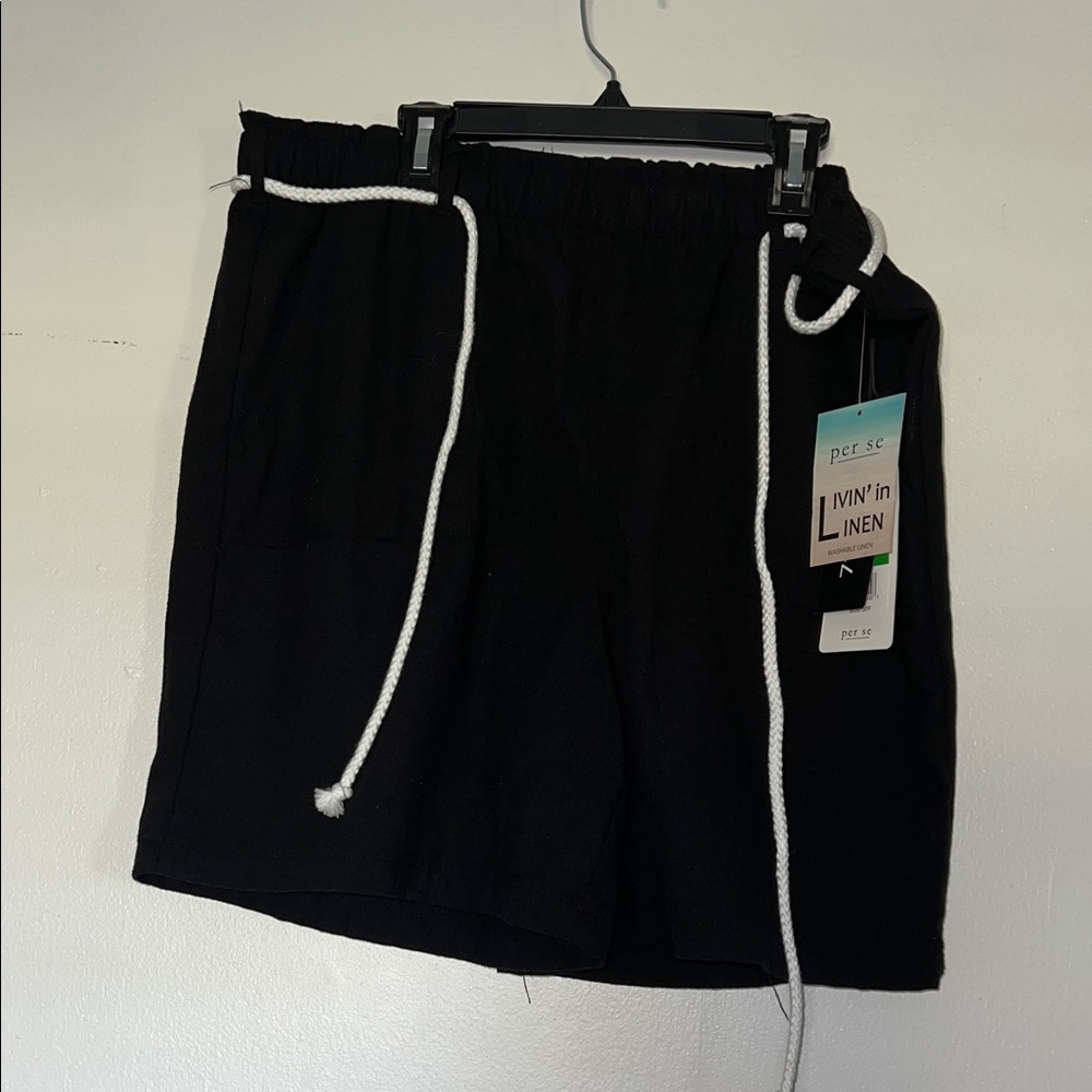 Per Se Black Athletic Men's Shorts